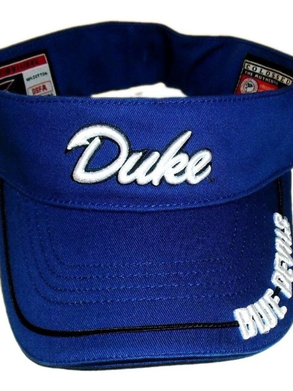 Duke Blue Devils Mens Visor hat Colosseum Blue Ncaa New